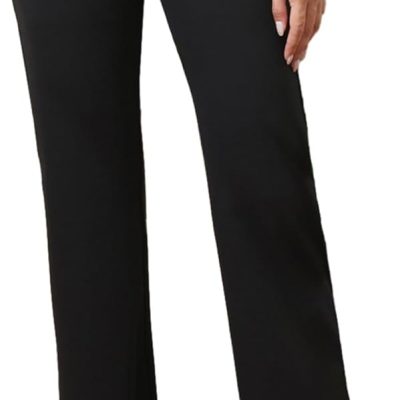 High Waisted Dress Pants for Women Petite/Regular/Tall Straight Leg Pull On Office Work Slacks