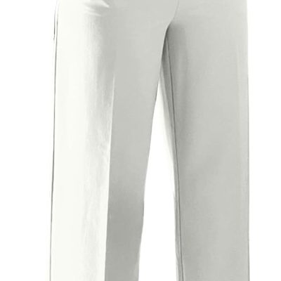 Women Wide Leg Dress Pants High Waisted Straight Leg Business Slacks Work Pants Casual Button Down Trousers