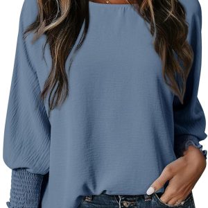 Women Tops Dressy Casual Business Casual Blouses 3/4 Sleeve Shirts Summer Fashion Outfits Clothes 2025