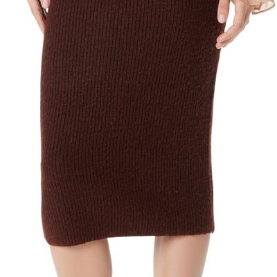 Women's  Pull on Midi Knit Sweater Skirt Standard
